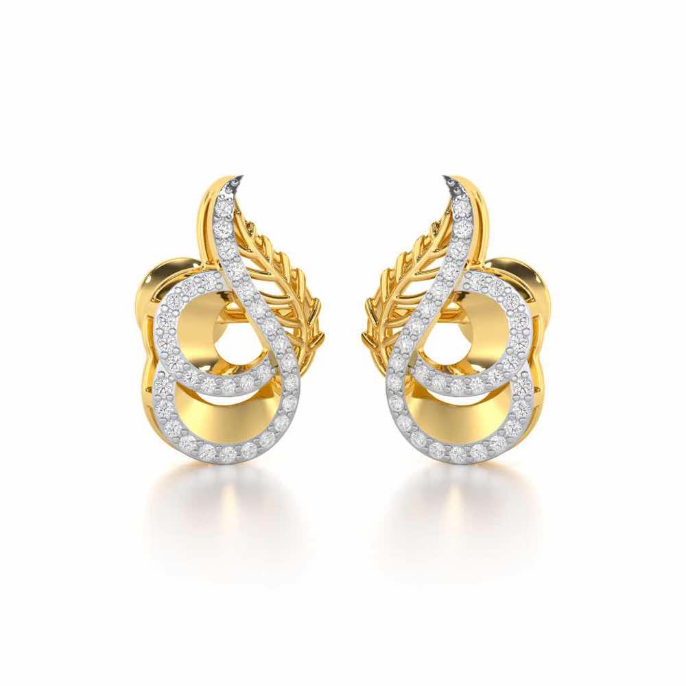 Soulful Magic Silver Earrings - Yellow Gold - Image 2