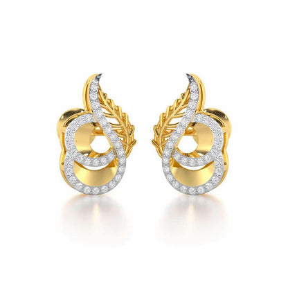 Soulful Magic Silver Earrings - Yellow Gold - Image 2