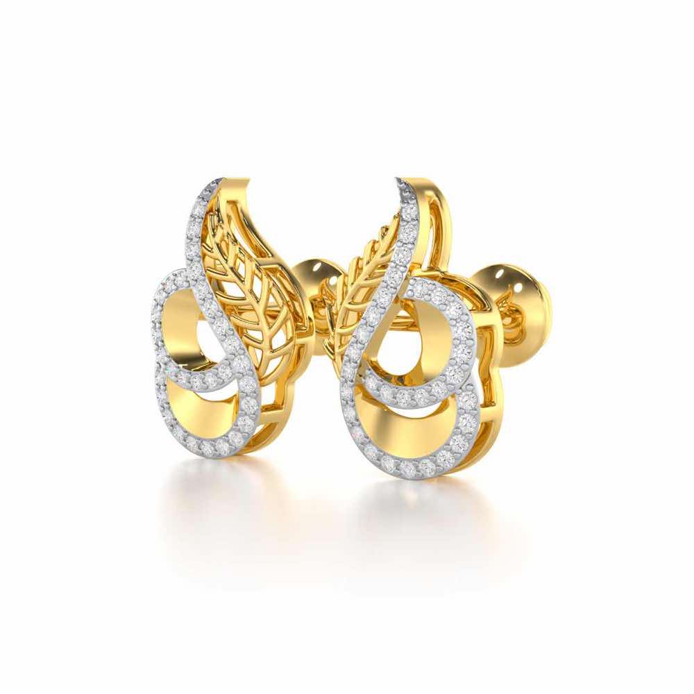 Soulful Magic Silver Earrings - Yellow Gold - Image 3