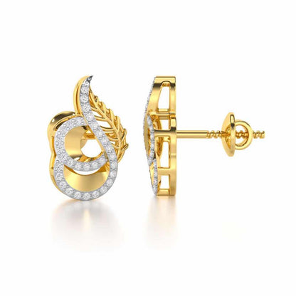 Soulful Magic Silver Earrings - Yellow Gold - Image 4
