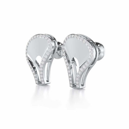 Soulful Rhythms Silver Earrings - White Gold - Image 3