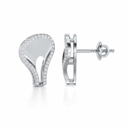 Soulful Rhythms Silver Earrings - White Gold - Image 4
