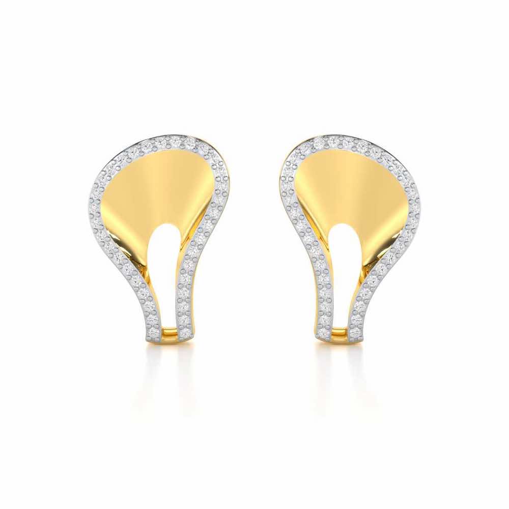 Soulful Rhythms Silver Earrings - Yellow Gold - Image 1