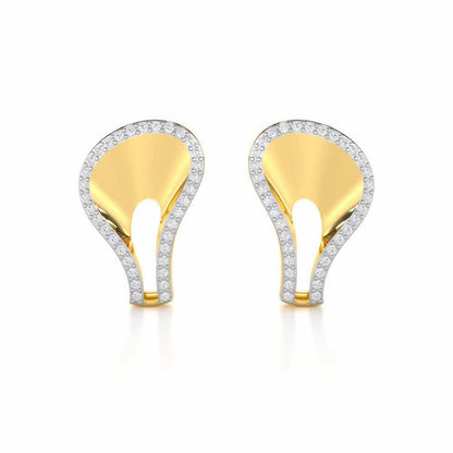 Soulful Rhythms Silver Earrings - Yellow Gold - Image 1