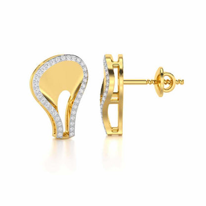 Soulful Rhythms Silver Earrings - Yellow Gold - Image 4
