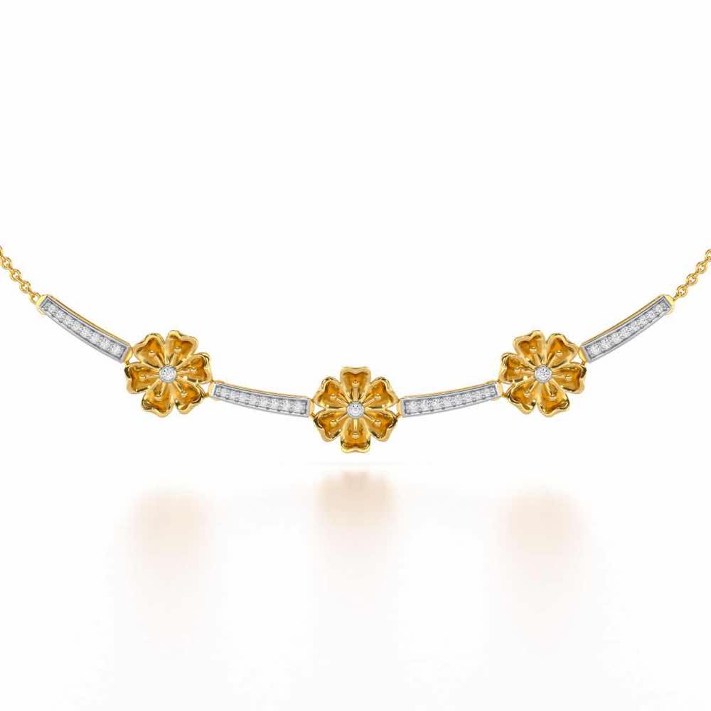 Sovereign Lace Silver Necklace
