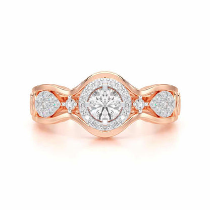 Sovereign Shimmer Solitaire Ring - Rose Gold - Image 4