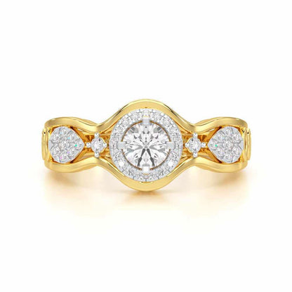 Sovereign Shimmer Solitaire Ring - Yellow Gold - Image 4