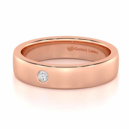 Sovereign Shine Men Solitaire Ring - Rose Gold - Image 2