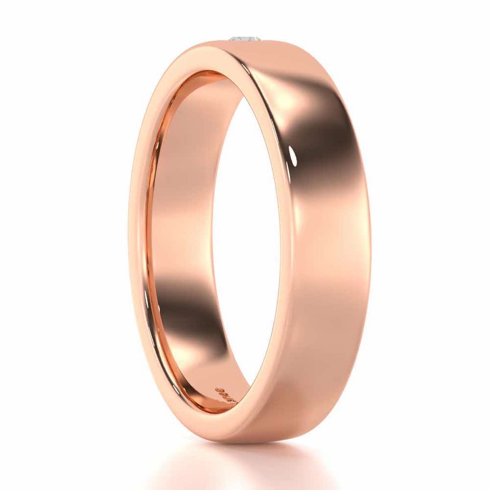 Sovereign Shine Men Solitaire Ring - Rose Gold - Image 3
