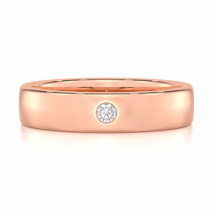 Sovereign Shine Men Solitaire Ring - Rose Gold - Image 4