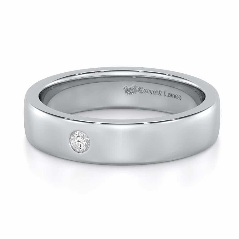 Sovereign Shine Men Solitaire Ring - White Gold - Image 2