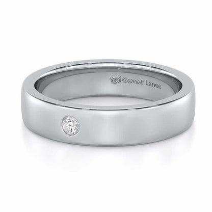 Sovereign Shine Men Solitaire Ring - White Gold - Image 2