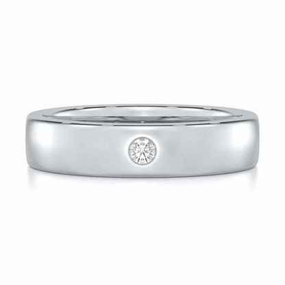 Sovereign Shine Men Solitaire Ring - White Gold - Image 4