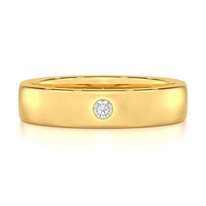 Sovereign Shine Men Solitaire Ring - Yellow Gold - Image 4