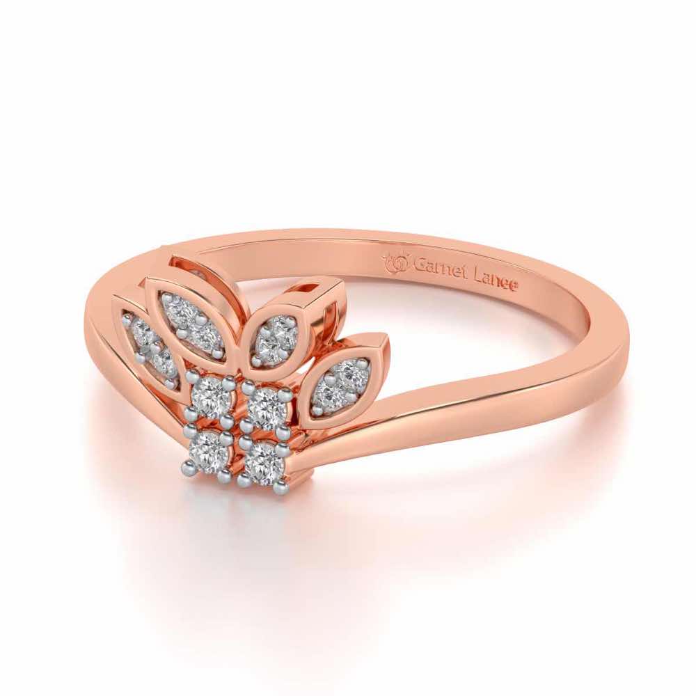 Span Crest Silver Ring - Rose Gold - Image 2