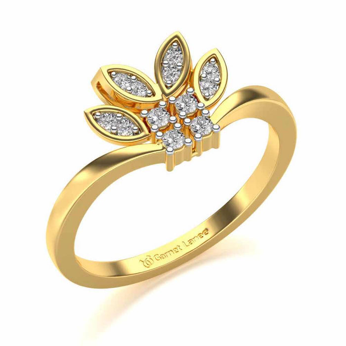 Span Crest Silver Ring - Yellow Gold - Image 1