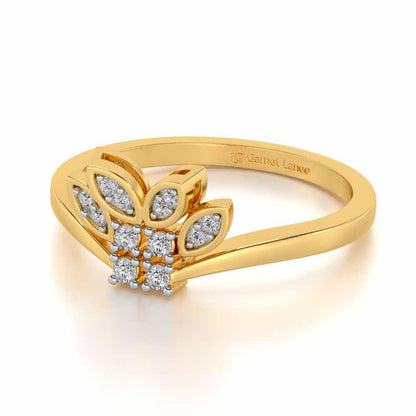 Span Crest Silver Ring - Yellow Gold - Image 2