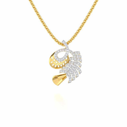 Sparkle Buds Silver Pendant - Yellow Gold - Image 1