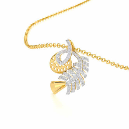 Sparkle Buds Silver Pendant - Yellow Gold - Image 2