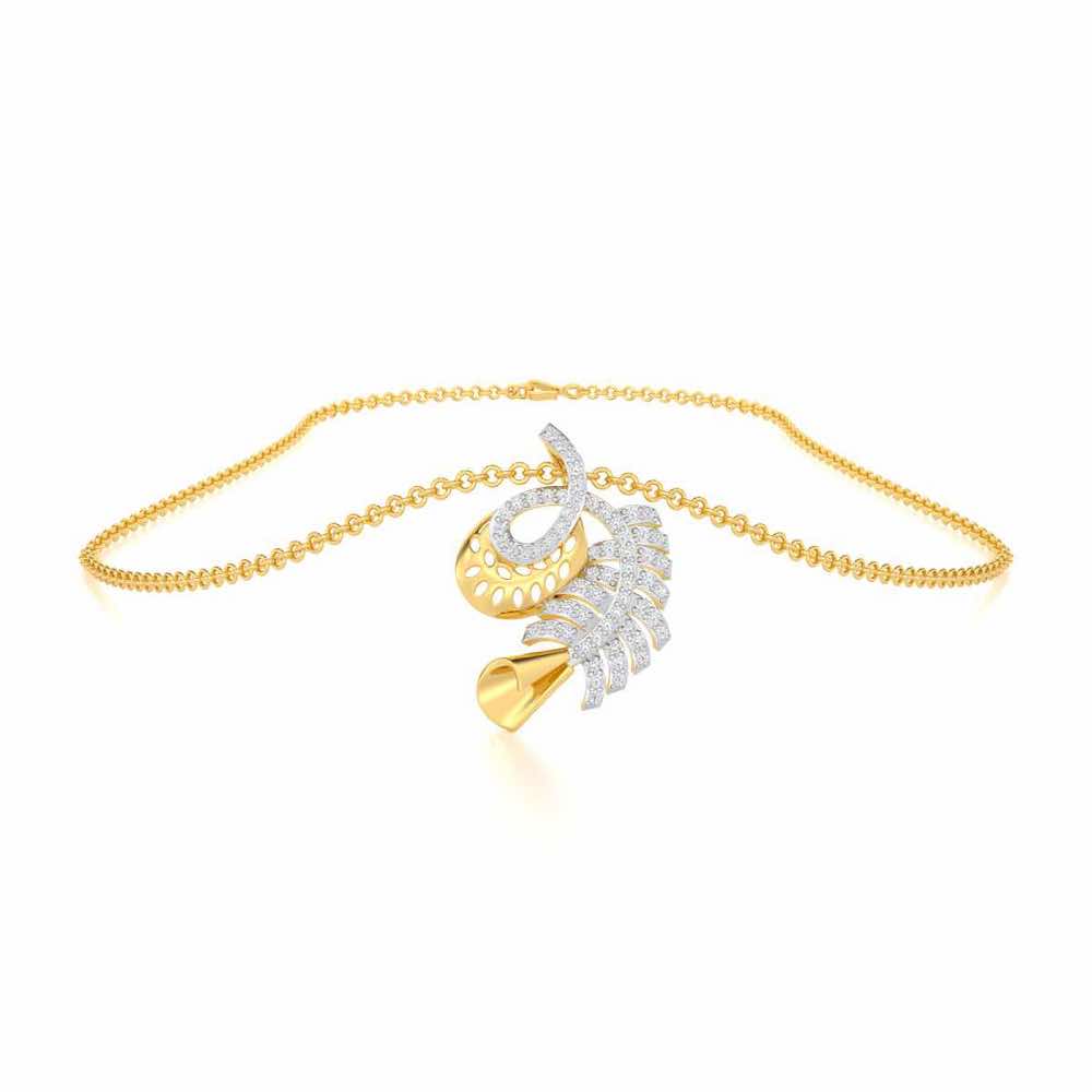 Sparkle Buds Silver Pendant - Yellow Gold - Image 3