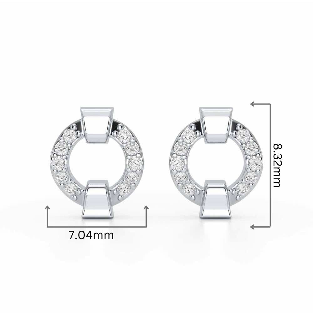 Sparklecircles Silver Earrings - White Gold - Image 2