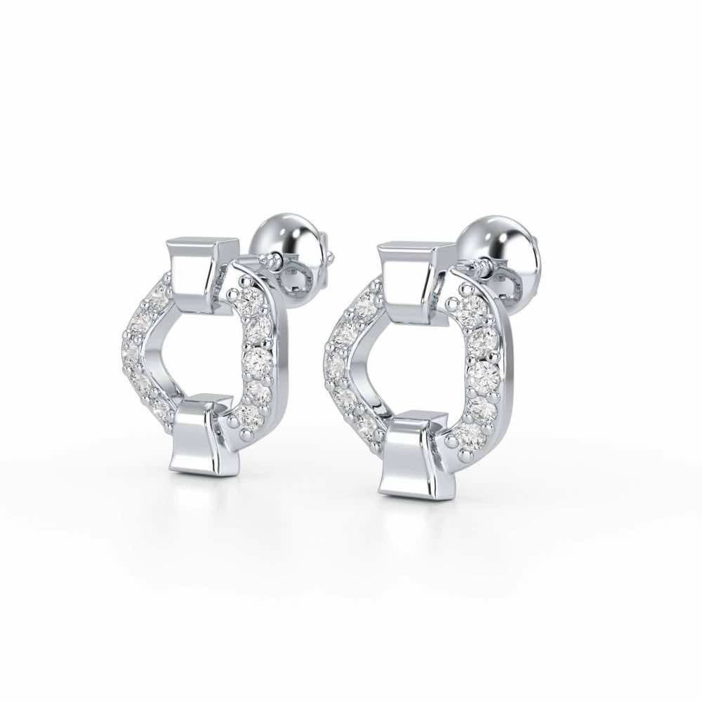 Sparklecircles Silver Earrings - White Gold - Image 3