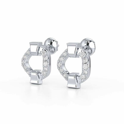 Sparklecircles Silver Earrings - White Gold - Image 3