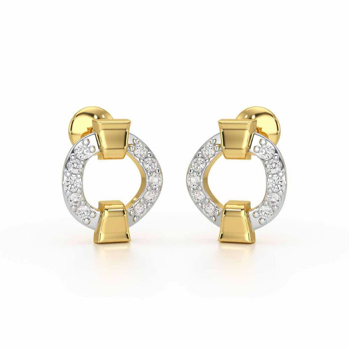 Sparklecircles Silver Earrings - Yellow Gold - Image 1