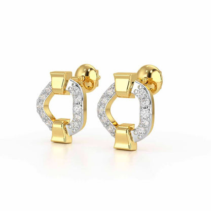 Sparklecircles Silver Earrings - Yellow Gold - Image 3
