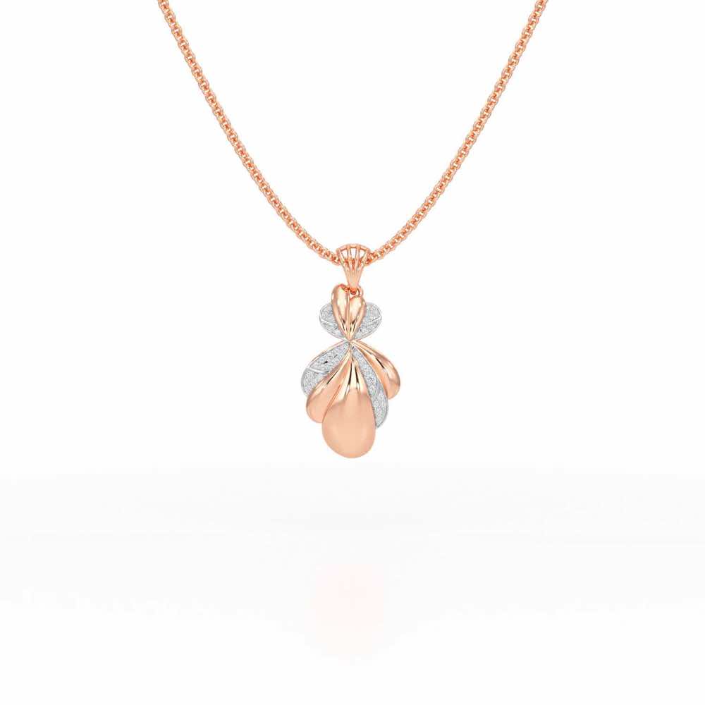 Sparkling Cascade Silver Pendant