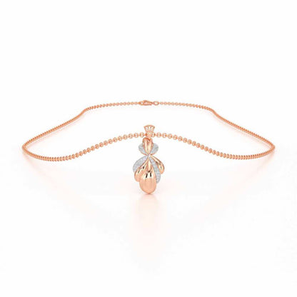 Sparkling Cascade Silver Pendant - Rose Gold - Image 3