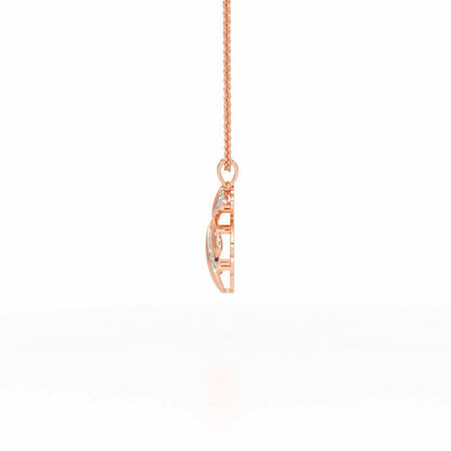 Sparkling Cascade Silver Pendant - Rose Gold - Image 4