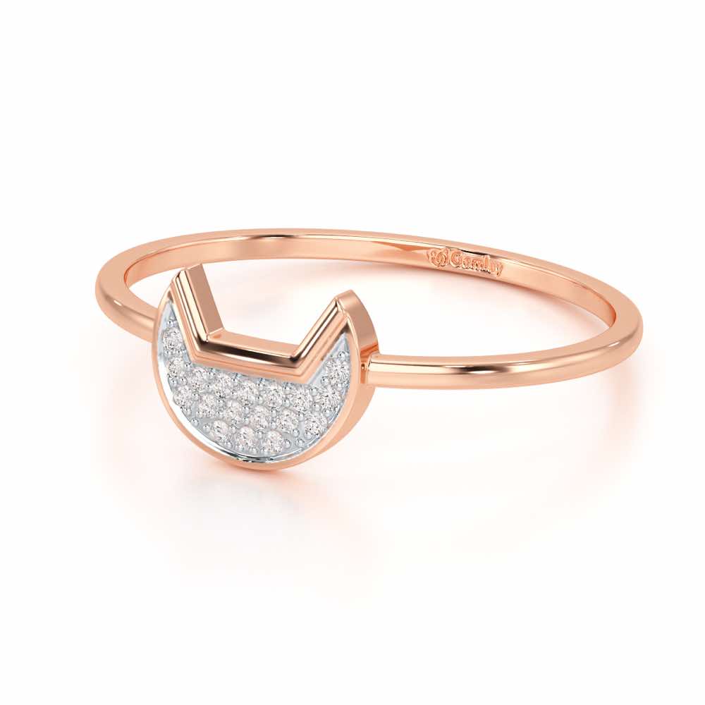 Sparky Feline Silver Ring - Rose Gold - Image 2