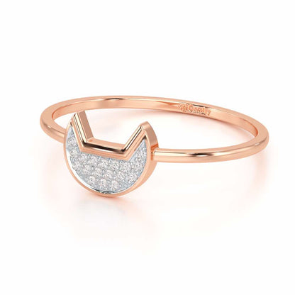 Sparky Feline Silver Ring - Rose Gold - Image 2