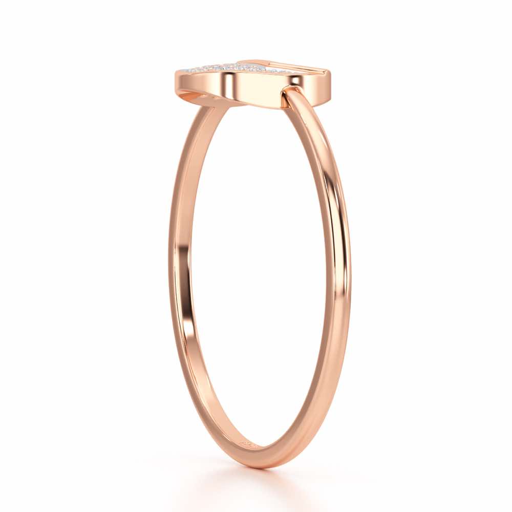 Sparky Feline Silver Ring - Rose Gold - Image 3