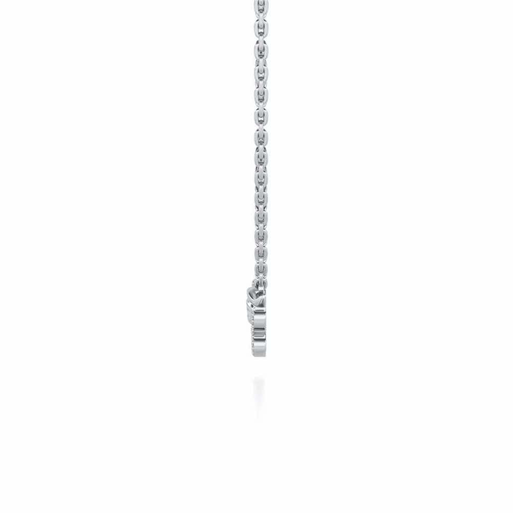Sparrow Silver Pendant - White Gold - Image 4
