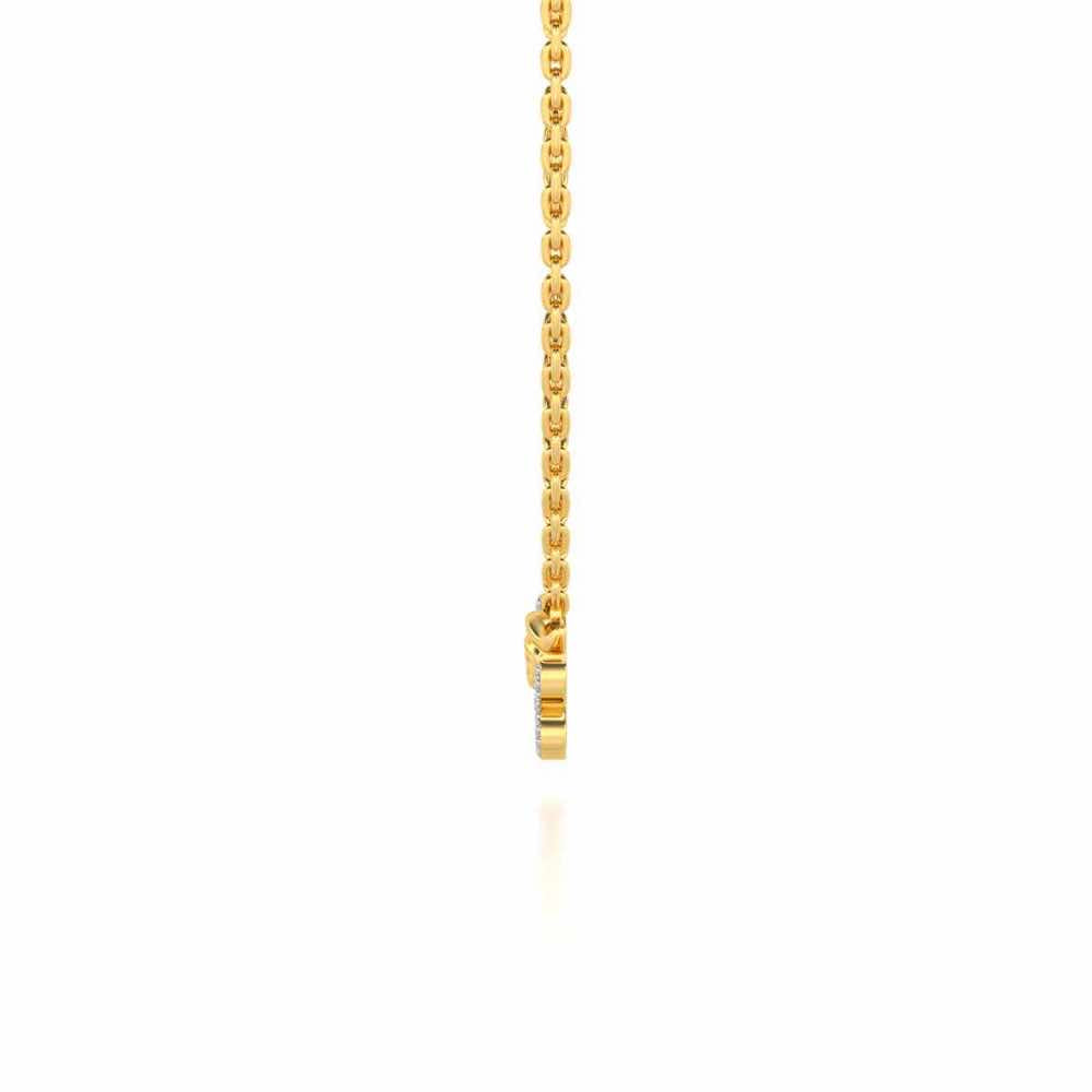 Sparrow Silver Pendant - Yellow Gold - Image 4