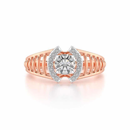 Sparsh Solitaire Ring - Rose Gold - Image 4