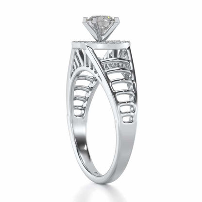 Sparsh Solitaire Ring - White Gold - Image 3