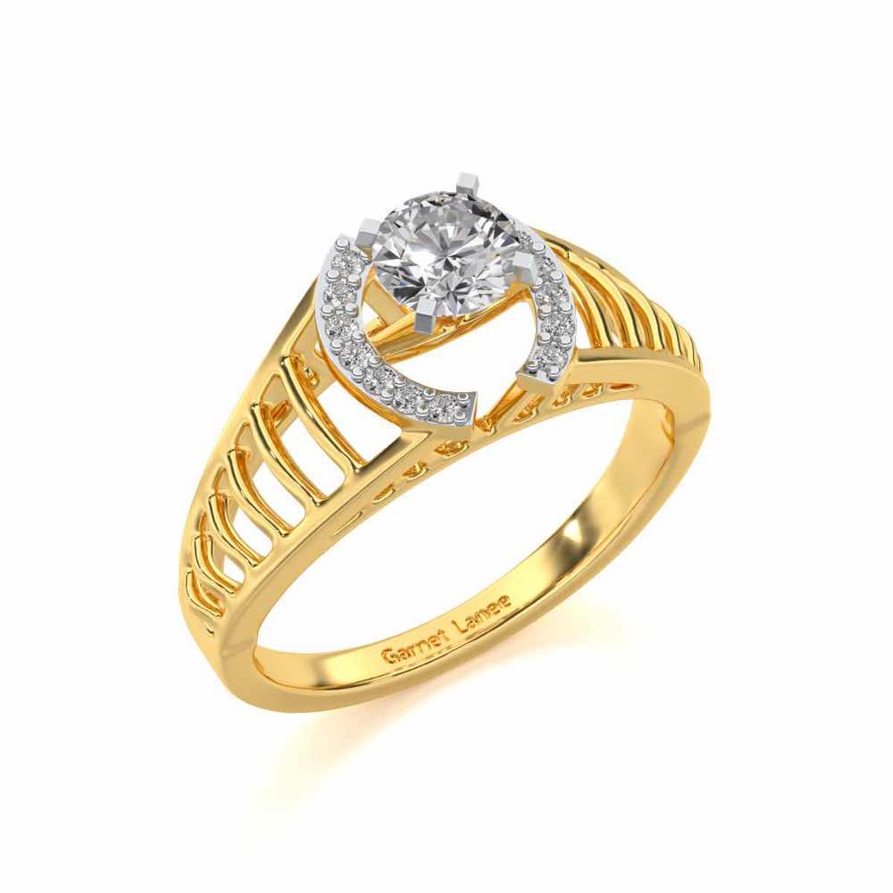 Sparsh Solitaire Ring - Yellow Gold - Image 1