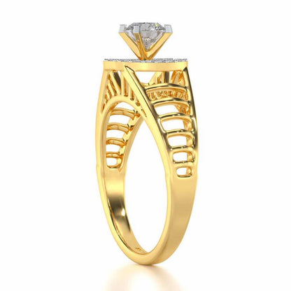 Sparsh Solitaire Ring - Yellow Gold - Image 3