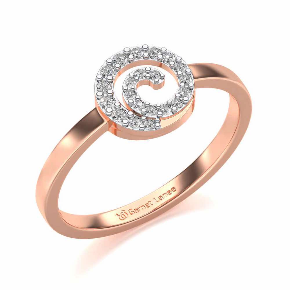 Speeral Silver Ring - Rose Gold - Image 1