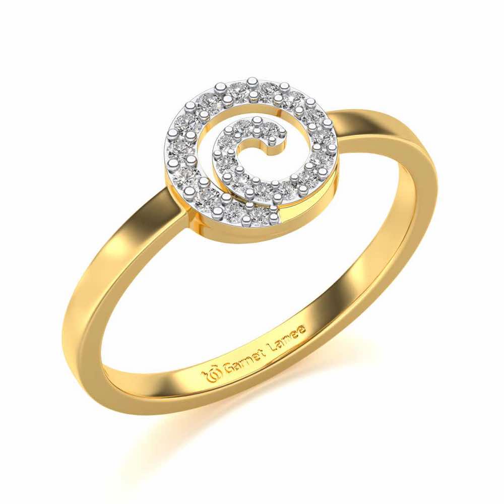 Speeral Silver Ring - Yellow Gold - Image 1