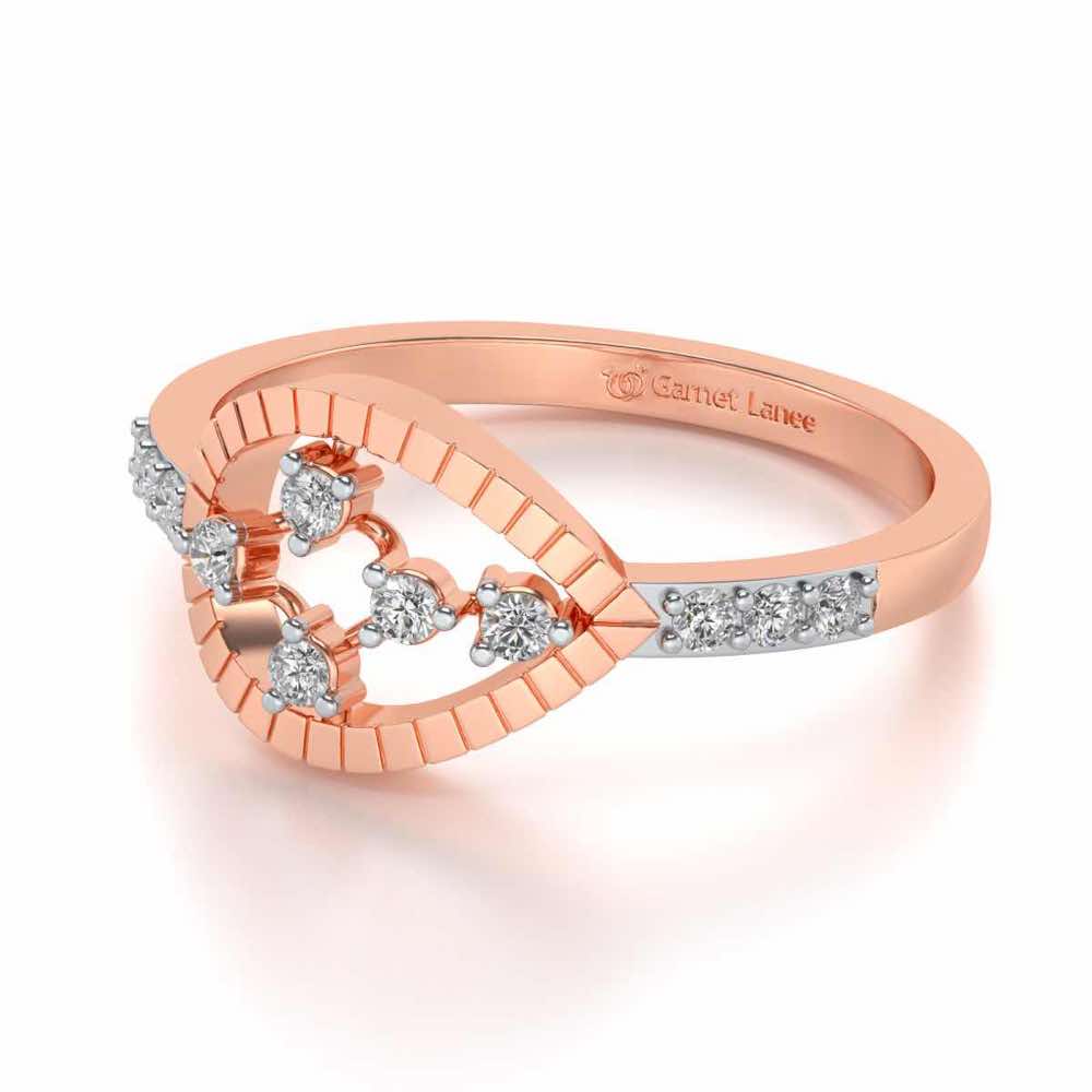 Spiked Up Silver Ring - Rose Gold - Image 2