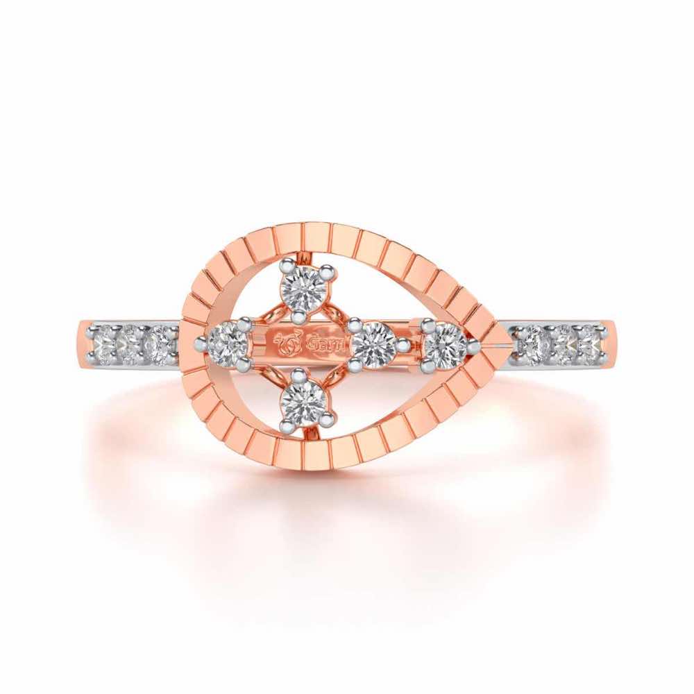 Spiked Up Silver Ring - Rose Gold - Image 4