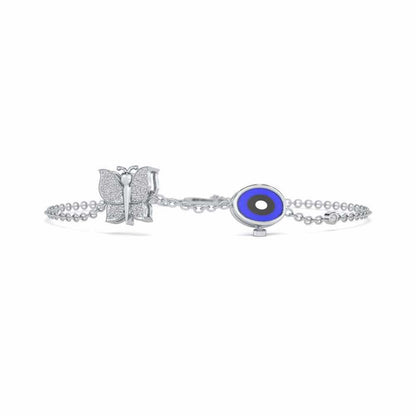 Spin Flora Silver Bracelet - White Gold - Image 5