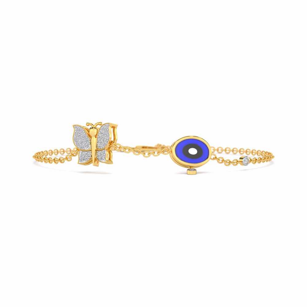 Spin Flora Silver Bracelet - Yellow Gold - Image 5