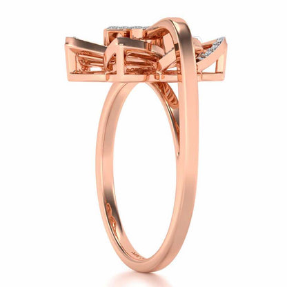 Spin Silver Ring - Rose Gold - Image 3