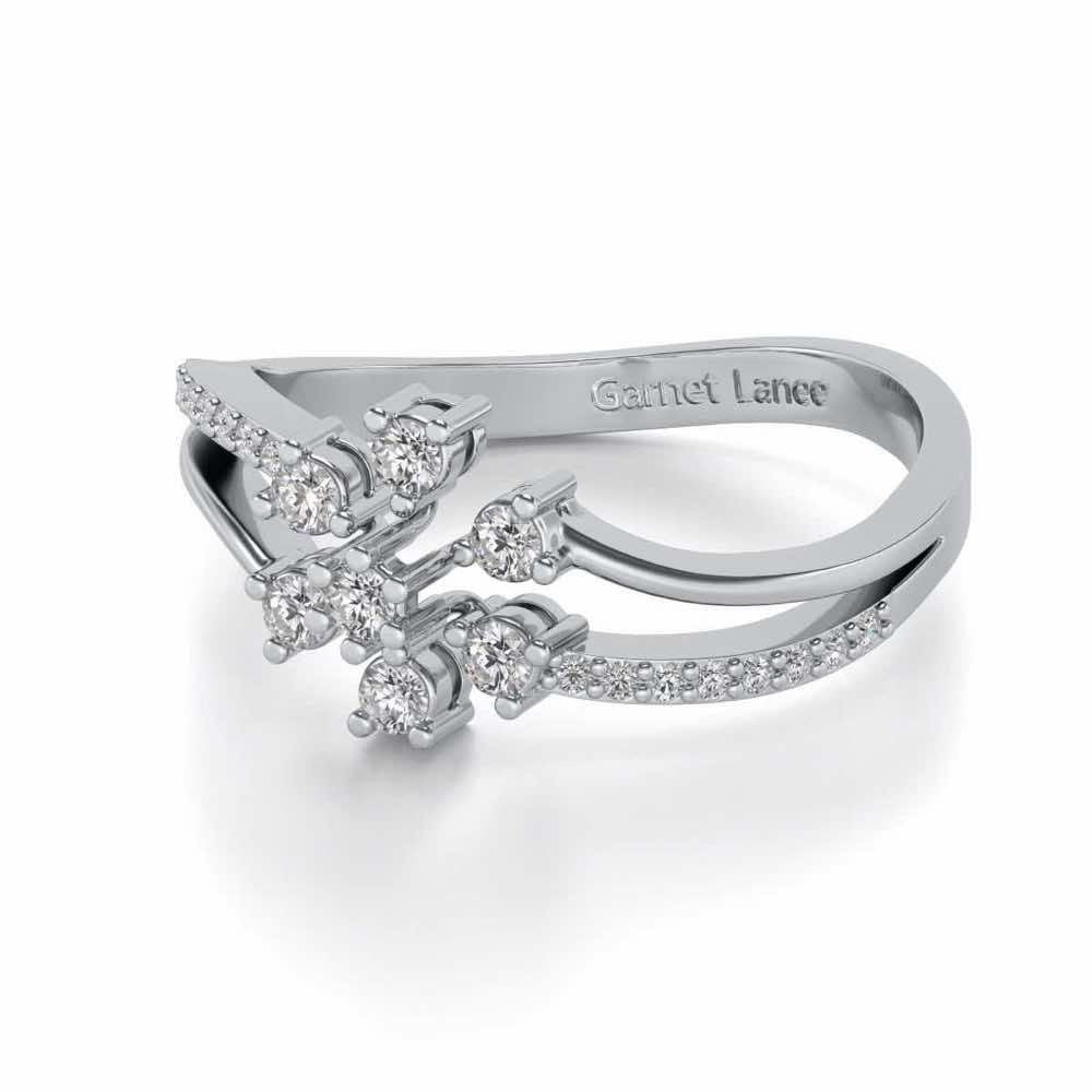 Spin the Shine Silver Ring - White Gold - Image 2